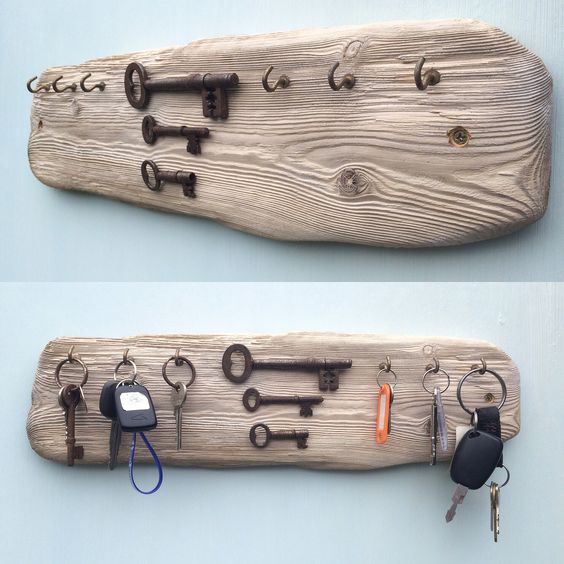 porte-clés en bois