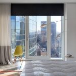 rideaux sur fenêtres panoramiques idées textiles
