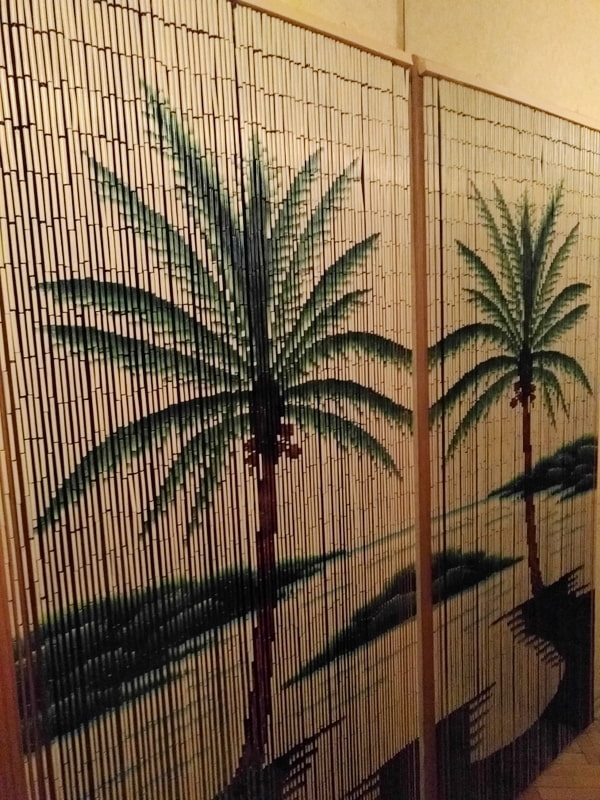 idées de rideaux de bambou
