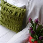 oreiller tricot idées de décoration