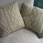 oreiller tricoté